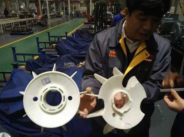 西安泰富西瑪變頻電機與普通電機過載的比較。